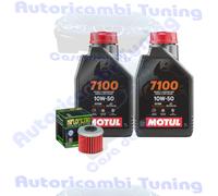 Kit Tagliando Olio Motul 7100 10W50 + Filtro Per Honda CRF250 RX-M 2021