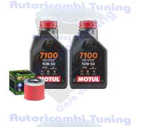 Kit Tagliando Olio Motul 7100 10W50 + Filtro Per Husqvarna SM250 R 2007