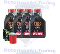 Kit Tagliando Olio Motul 7100 10W50 + Filtro Per Moto Morini 1200 9 1 2 2006>