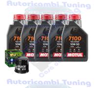 Kit Tagliando Olio Motul 7100 10W50 Filtro Per SuzukiM109R Boulevard2006>2014