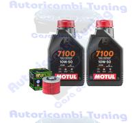 Kit Tagliando Olio Motul 7100 10W50 + Filtro Per Yamaha SR400 1JR