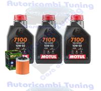 Kit Tagliando Olio Motul 7100 10W50 Per Can-Am 450 Outlander L EFI 2015>2018