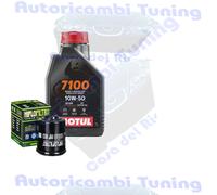 Kit Tagliando Olio Motul 7100 10W50 Per Piaggio 125 Vespa GTS IE ABS2016>2017