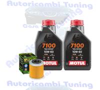 Kit Tagliando Olio Motul 7100 10W60 + Filtro Per Husqvarna TCX5102008>2011