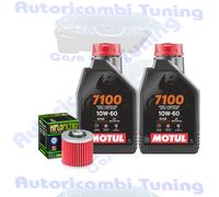 Kit Tagliando Olio Motul 7100 10W60 Filtro Per Keeway 250 Land Cruiser2006>2008