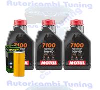 Kit Tagliando Olio Motul 7100 10W60 + Filtro Per KTM 950 Adventure S2004>2006