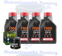 Kit Tagliando Olio Motul 7100 10W60 Per Ducati 1260 Multistrada Grand tour 2020