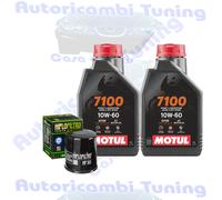 Kit Tagliando Olio Motul 7100 10W60 Per Kawasaki VN800 E1 E2 Drifter2001>2002