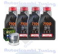 Kit Tagliando Olio motul 7100 15W50 + Filtro Per BMW R850 GS Boxer 1999