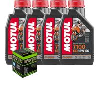Kit Tagliando Olio Motul 7100 15W50 Filtro PER Ducati 1200 Multistrada DVT 2016