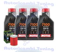 Kit Tagliando Olio Motul 7100 15W50 + Filtro Per Moto Morini 1200 9 1 2 2006>
