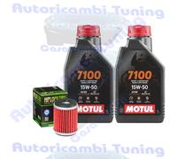 Kit Tagliando Olio Motul 7100 15W50 Per Rieju125 Marathon Pro Enduro 2009>2011