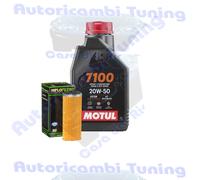 Kit Tagliando Olio Motul 7100 20W50 Filtro Per Betamotor 400 RR Enduro 2010>2012