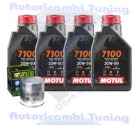 Kit Tagliando Olio motul 7100 20W50 + Filtro Per BMW R1200 C Classic 2001>2005