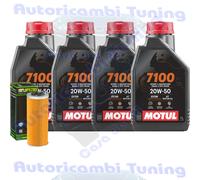 Kit Tagliando Olio Motul 7100 20W50 Filtro Per Ducati 1103 Panigale V42018>2019