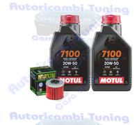 Kit Tagliando Olio Motul 7100 20W50 Filtro Per Honda CRF450 R-9 A B C 2009>2012