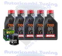 Kit Tagliando Olio Motul 7100 20W50 Filtro Per SuzukiM109R Boulevard 2009>2014