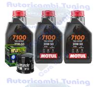 Kit Tagliando Olio Motul 7100 20W50 Per Cagiva 900 Elefant IE GT Lucky 1990>1992