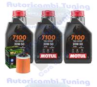 Kit Tagliando Olio Motul 7100 20W50 Per Can-Am 450 Outlander L Max EFI2015>2018
