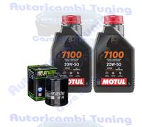 Kit Tagliando Olio Motul 7100 20W50 Per Victory Hammer 8-Ball2011>2016