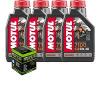 Kit Tagliando Olio Motul 7100 5W40 Filtro Moto Morini 1200 9 1/2 06>