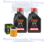 Kit Tagliando Olio Motul 7100 5w40 + Filtro Per Husqvarna TCX5102008>2011