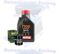 Kit Tagliando Olio Motul 7100 5W40 Filtro Per Italjet 125 150 Jet Set 2001>2003