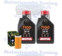 Kit Tagliando Olio Motul 7100 5W40 + Filtro Per KTM 450 EXC-F 2020>2021