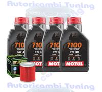 Kit Tagliando Olio Motul 7100 5W40 Filtro Per Moto Morini 1200 Granpasso 2006>
