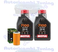 Kit Tagliando Olio Motul 7100 5W40 Filtro Per Ural 750 Retro Sidecar2010>2013