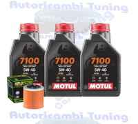 Kit Tagliando Olio Motul 7100 5W40 Per Can-Am425 Defender HD5 Engine 2020