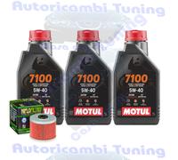 Kit Tagliando Olio Motul 7100 5W40 Per HondaATV TRX 300 EX Sportrax2004>080