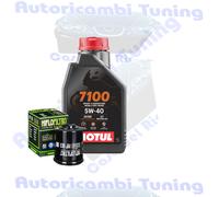 Kit Tagliando Olio Motul 7100 5W40 Per Piaggio 125 X8 Premium Street 2005>2007