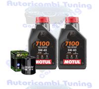 Kit Tagliando Olio Motul 7100 5W40 Per Victory Cross Roads2010>2012