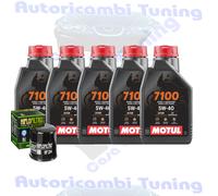 Kit Tagliando Olio Motul 7100 5W40 Per Yamaha XV1900 Raider Bullet Cowl2015