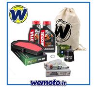 Kit tagliando Olio MOTUL 7100 Filtri Candele per Kawasaki Vulcan S 650 2015 2021