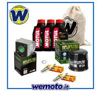 Kit tagliando Olio MOTUL 7100 filtri candele per Moto Honda CBR 500 R 2013 2018