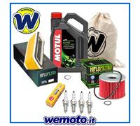 Kit tagliando Olio MOTUL filtri candele per Kawasaki GPZ 750 R G 1985 - 1986