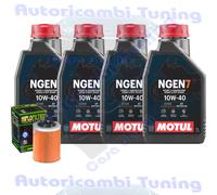 Kit Tagliando Olio Motul NGEN7 10W40 Per Aprilia RSV 1000 SP Mille2000>2001