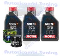Kit Tagliando Olio Motul NGEN7 10W40 Per Cagiva 750 Elefant Lucky1993>1997