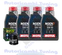 Kit Tagliando Olio Motul NGEN7 10W40 Per Kawasaki VN750 A2-A7 Vulcan 1986>1991
