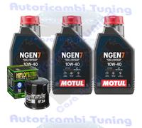 Kit Tagliando Olio Motul NGEN7 10W40 Per Yamaha YFM 450 Kodiak EPS Hunter2020