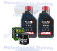 Kit Tagliando Olio Motul NGEN7 10W40 Per Yamaha YFM700 Grizzly 4WD EPS2010>2013