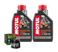 Kit Tagliando Olio Motul Scooter 10W30 Per Honda SH300i A-K C-ABS 2019
