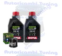 Kit Tagliando Olio Motul Scooter 10W40 Per Honda SH300i S AS-K C-ABS 2019>2020