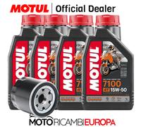 KIT TAGLIANDO OLIO MOTUL Triumph 600 Speed Four 05-06 + FILTRO OLIO SPECIFICO
