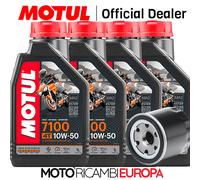 KIT TAGLIANDO OLIO MOTUL Triumph 900 Tiger GT Low 21 + FILTRO OLIO SPECIFICO