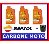 KIT TAGLIANDO OLIO REPSOL 10W40 + FILTRO KAWASAKI ER-6F 650 ABS 2012