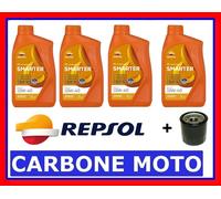 KIT TAGLIANDO OLIO REPSOL 10W40 + FILTRO TRIUMPH 600 SPEED FOUR ANNO 2006