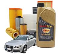 Kit Tagliando Olio Speed Max 5w30 5lt + 4 Filtri Audi A4 (B8) 2.0 Tdi